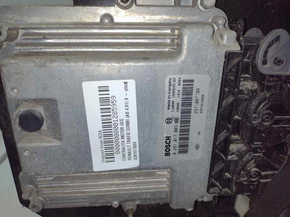 RENAULT Ducato 1 generation (2002-2010) Engine Control Unit ECU 0281017003 21308671