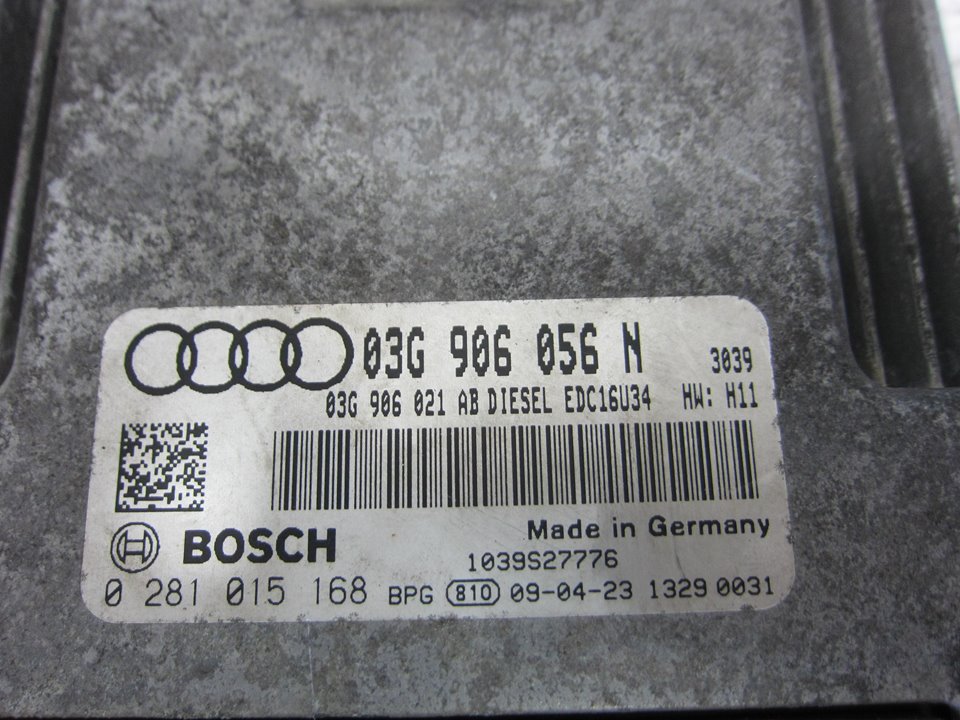 AUDI A3 8P (2003-2013) Μονάδα ελέγχου κινητήρα ECU 03G906056N 23790222