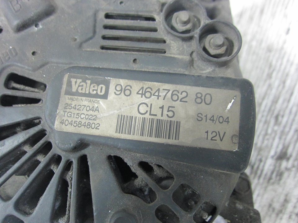 PEUGEOT 206 1 generation (1998-2009) Alternator 9646476280 21279724