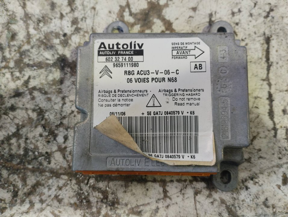 CITROËN Xsara Picasso 1 generation (1999-2010) SRS Control Unit 9659111980 21307795