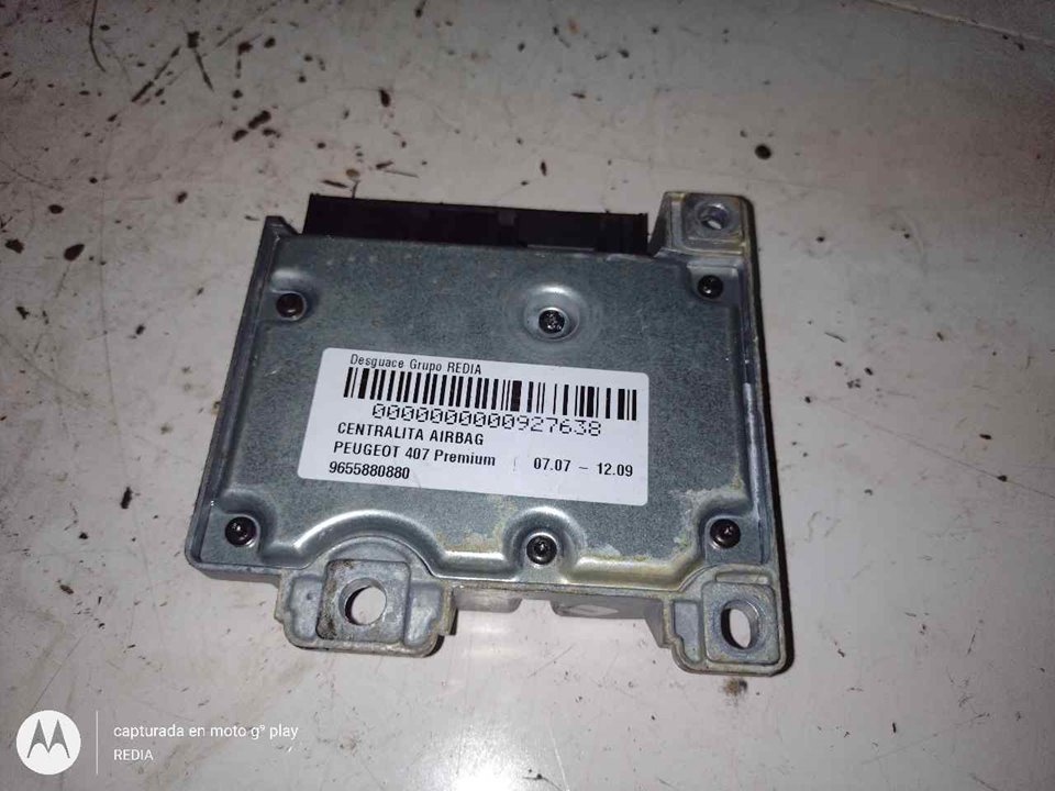 PEUGEOT 407 1 generation (2004-2010) SRS Control Unit 9655880880 21280112