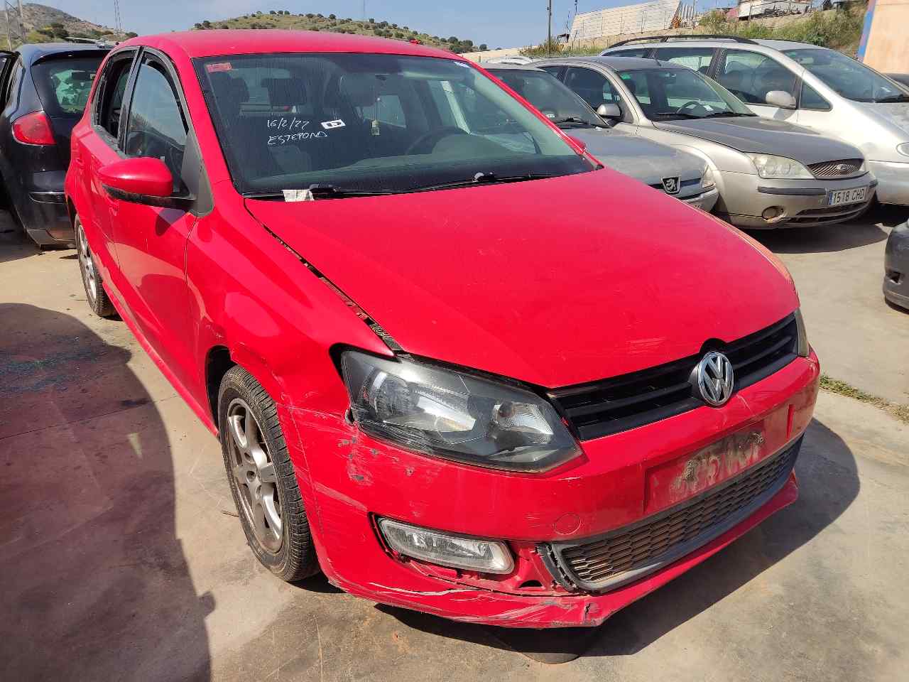 VOLKSWAGEN Polo 5 generation (2009-2017) Priekinis kairys pusašis 6R0407761A 21283896