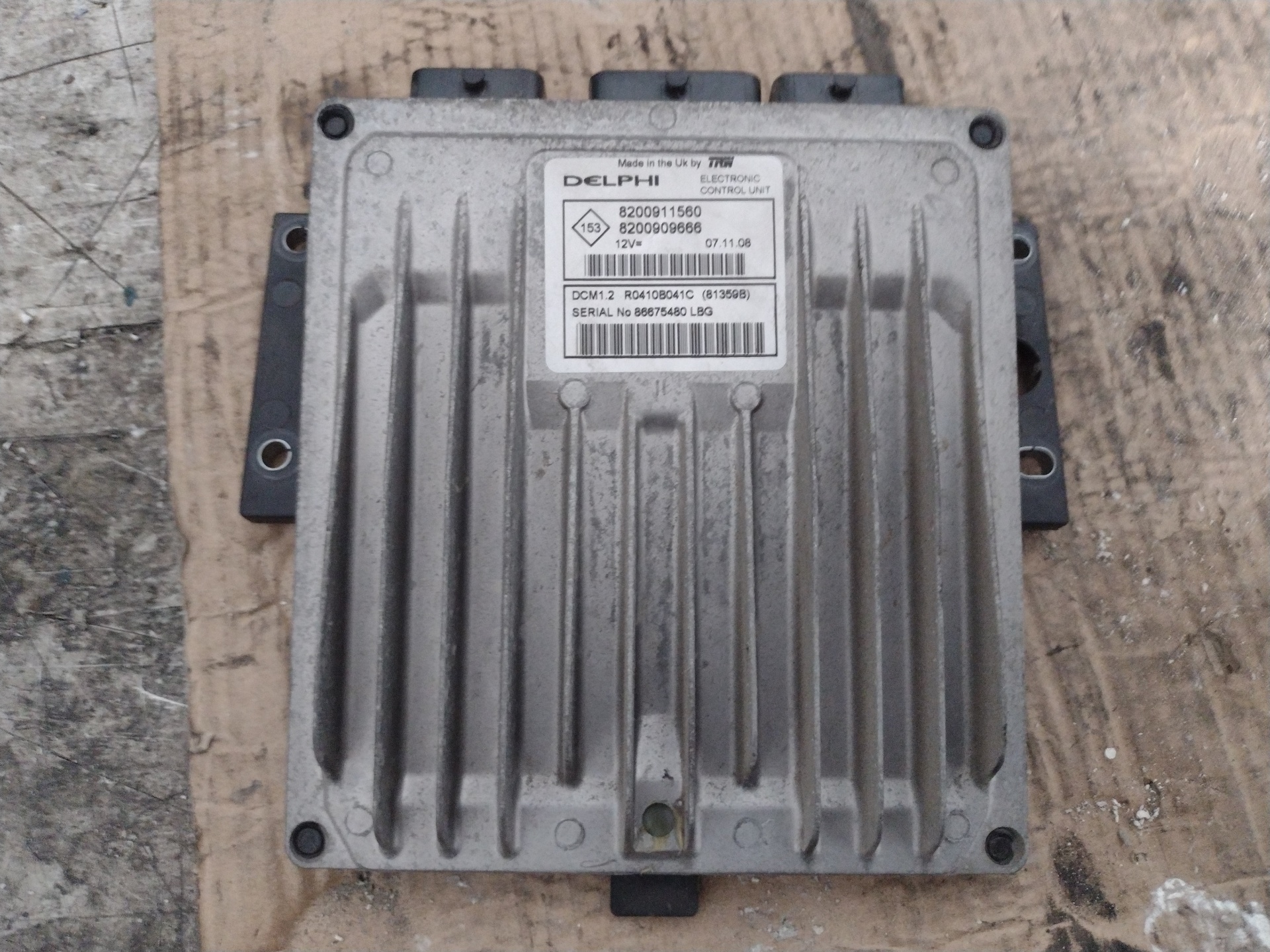 RENAULT Clio 3 generation (2005-2012) Engine Control Unit ECU 8200911560 21276910