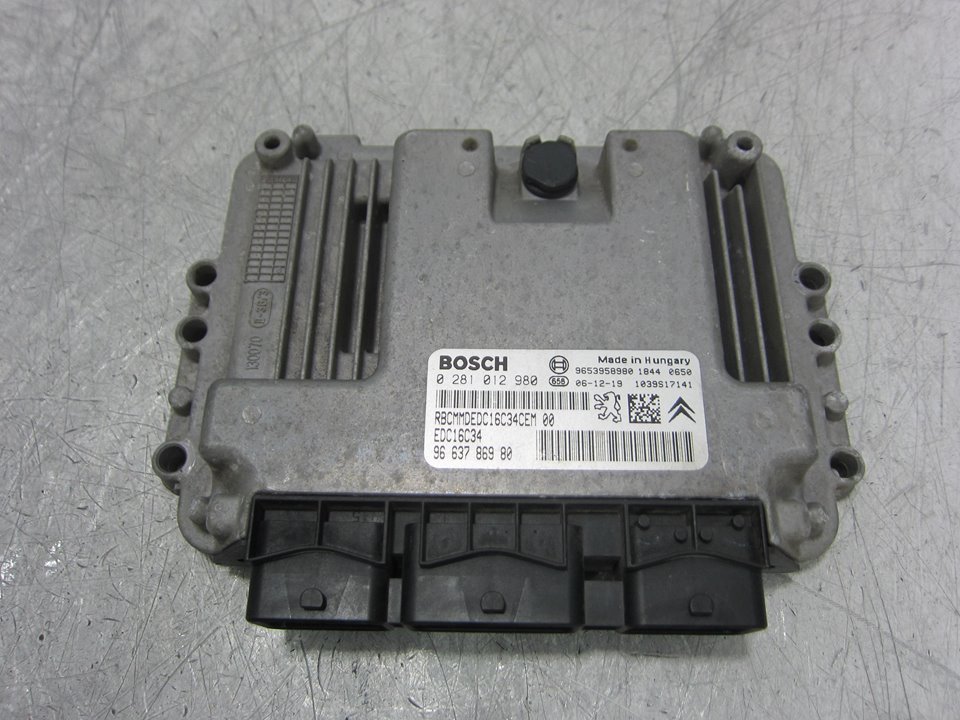 CITROËN C4 Picasso 1 generation (2006-2013) Engine Control Unit ECU 9663786980 24881222