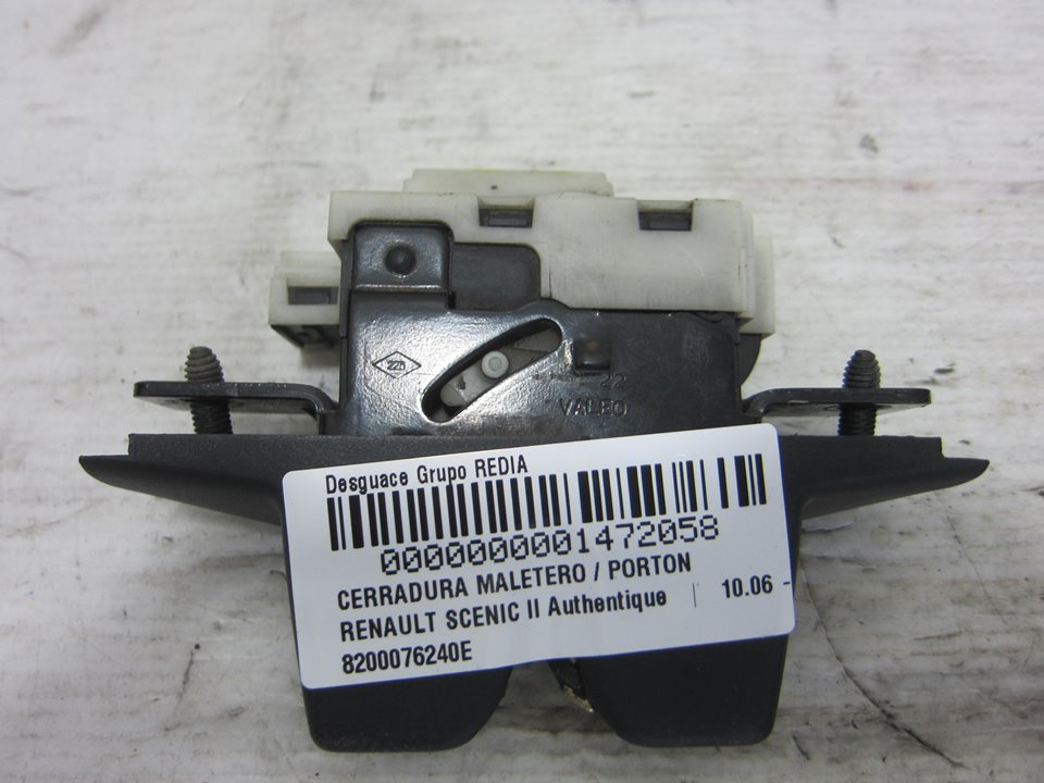 DODGE Scenic 2 generation (2003-2010) Tailgate Boot Lock 8200076240E 24936880