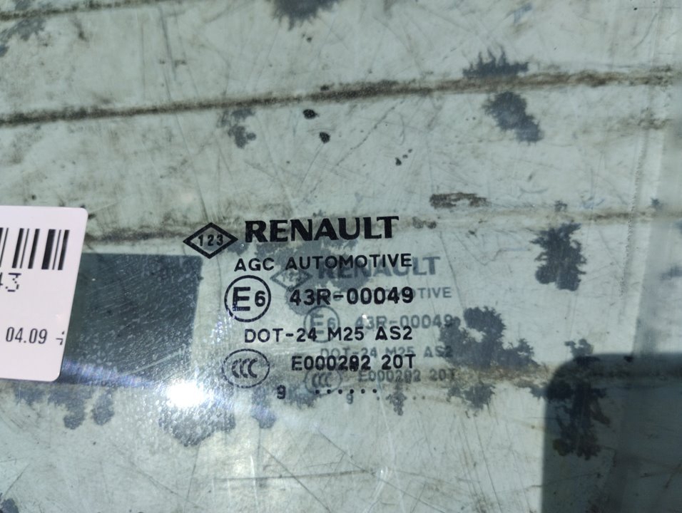 RENAULT Scenic 3 generation (2009-2015) Фортка передняя левая E00029220T 20441616