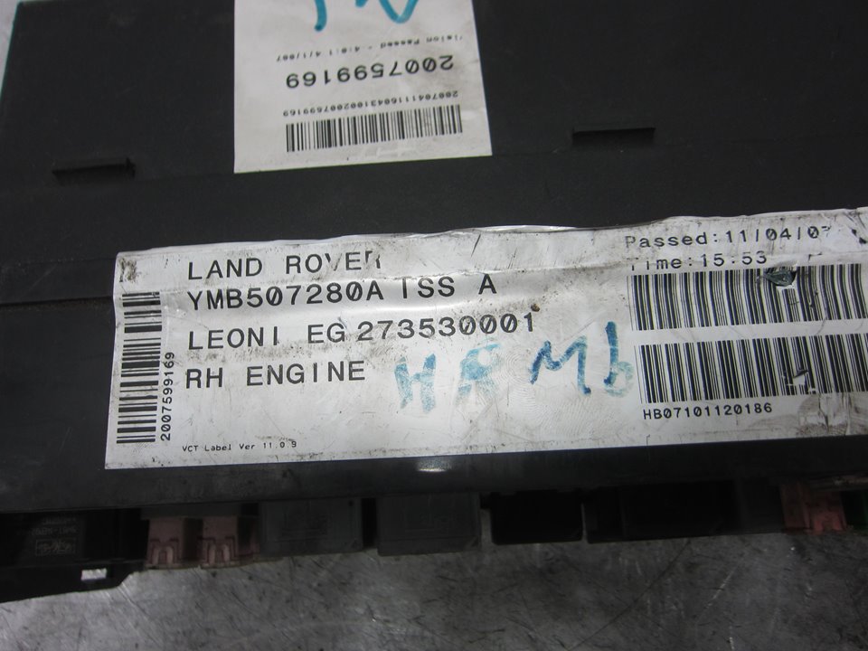 LAND ROVER Range Rover Sport 1 generation (2005-2013) Fuse Box YMB507280A 25356561