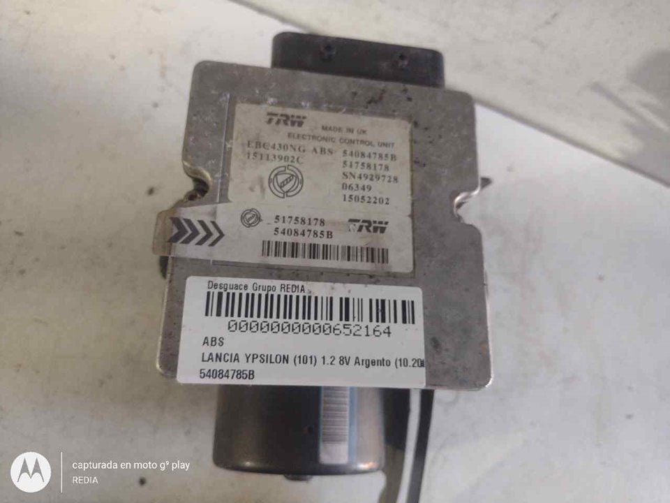 LANCIA Ypsilon II (Type 843)  (2003-2011) ABS pump 54084785B 21276059