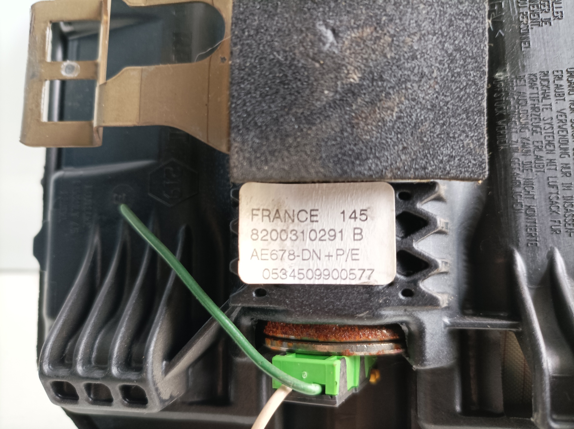 Airbag guida 8200310291B de Renault Scenic ii (jm) 2007-0 - pieza usada
