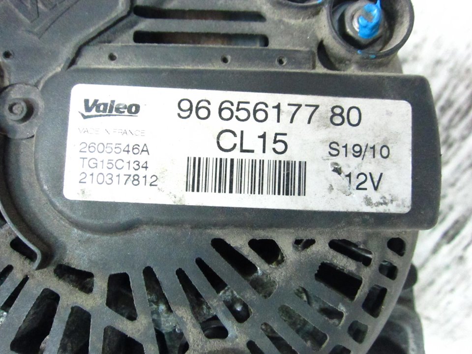 PEUGEOT 307 1 generation (2001-2008) Váltóáramú generátor 9665617780 21275385