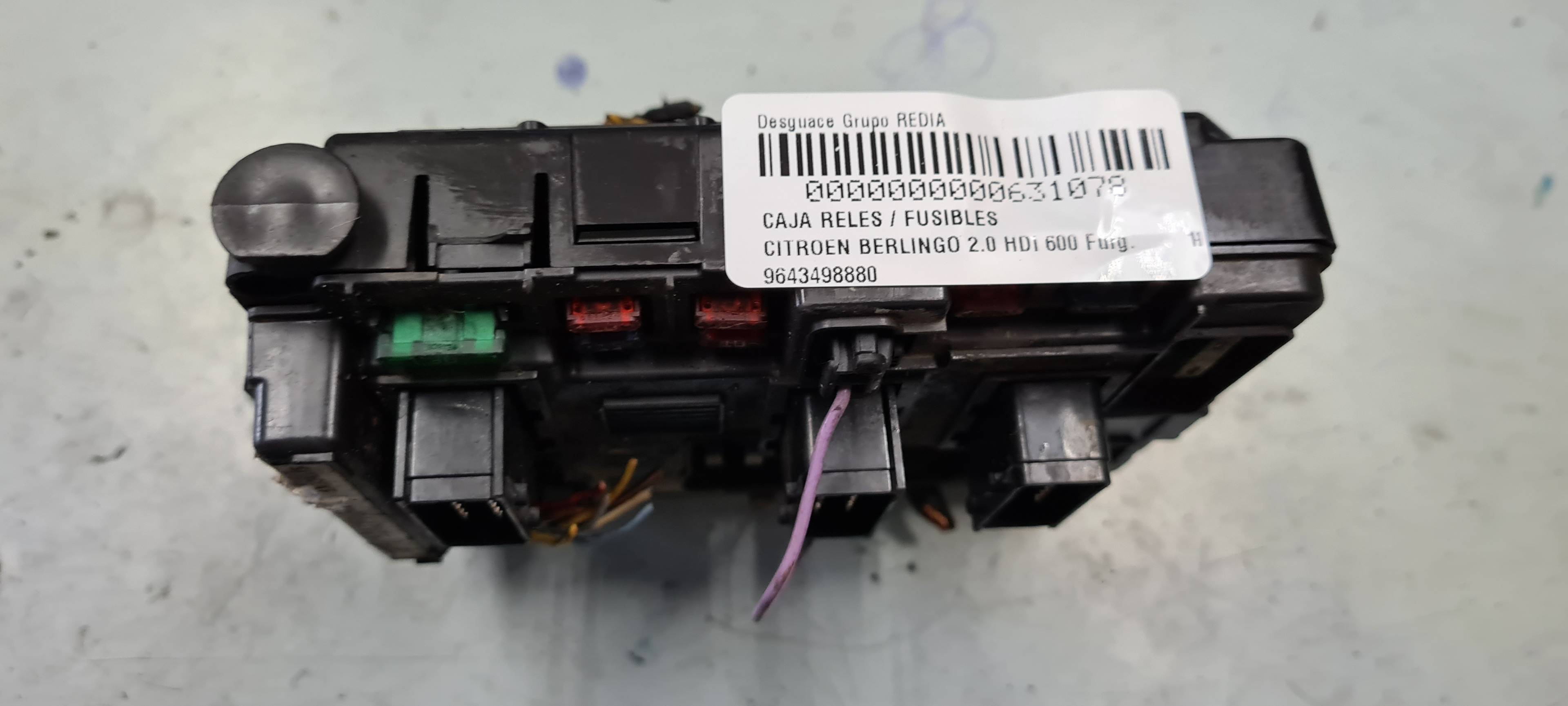 CITROËN Fuse Box 9643498880 21275913