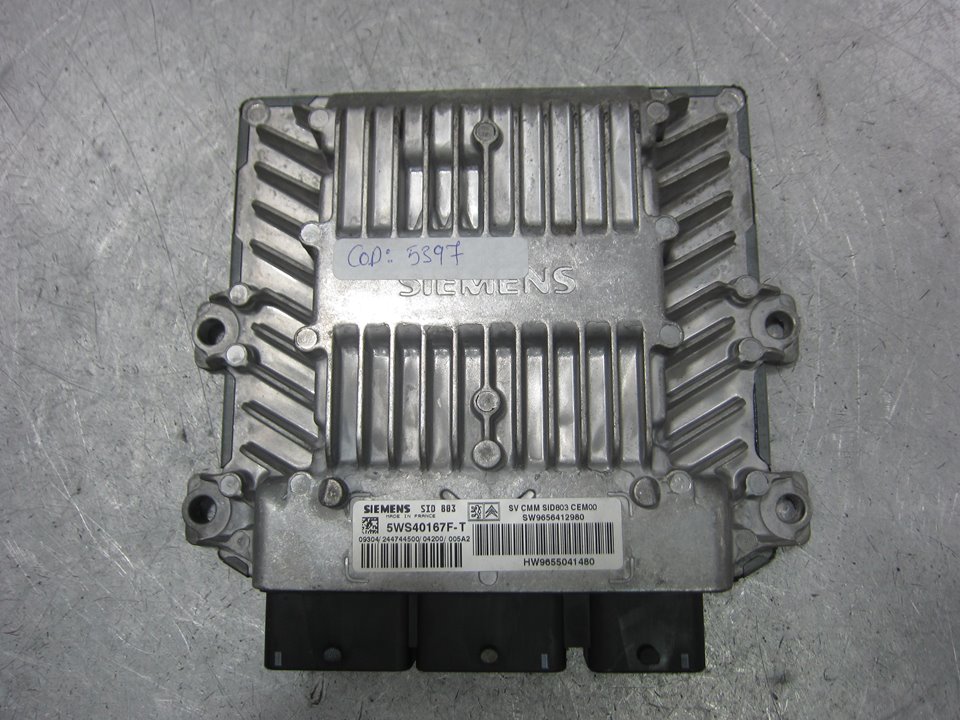 PEUGEOT 407 1 generation (2004-2010) Motora vadības bloks 9656412980 25387001