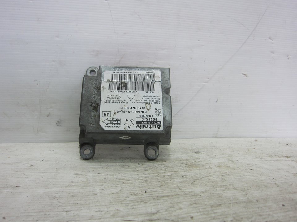 PEUGEOT 206 1 generation (1998-2009) SRS Control Unit 602327300 24961049