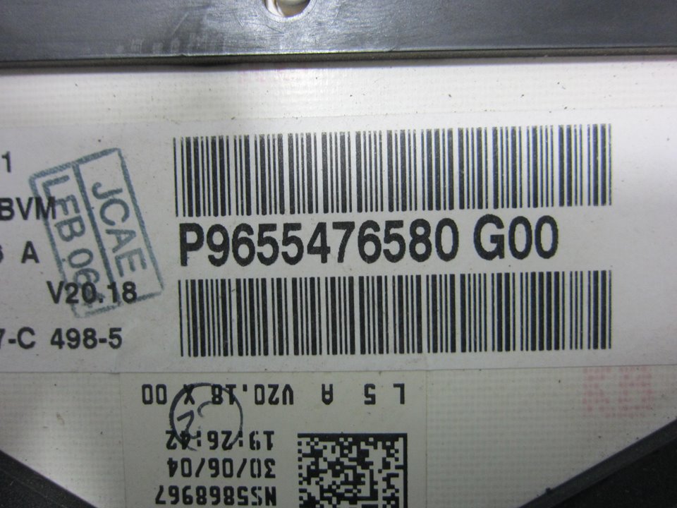 SKODA 307 1 generation (2001-2008) Spidometras (Prietaisų skydelis) 9655476580 24889632