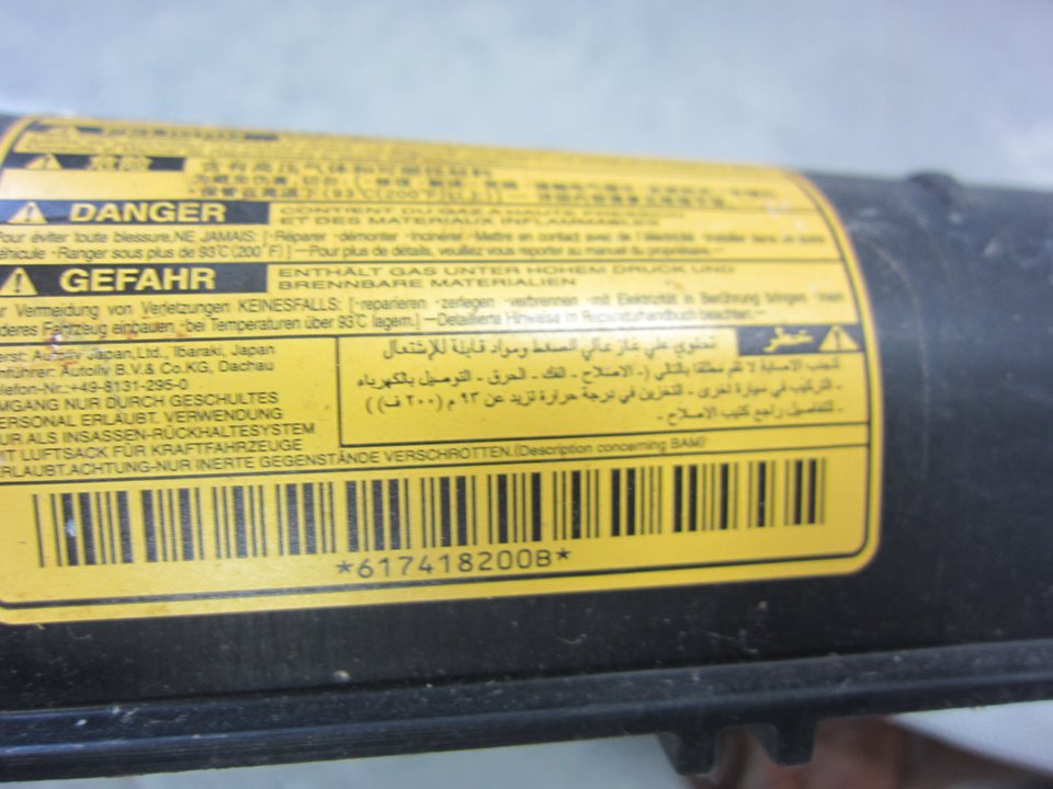 TOYOTA RAV4 2 generation (XA20) (2000-2006) Ľavý strešný airbag SRS 617418200B 25780256