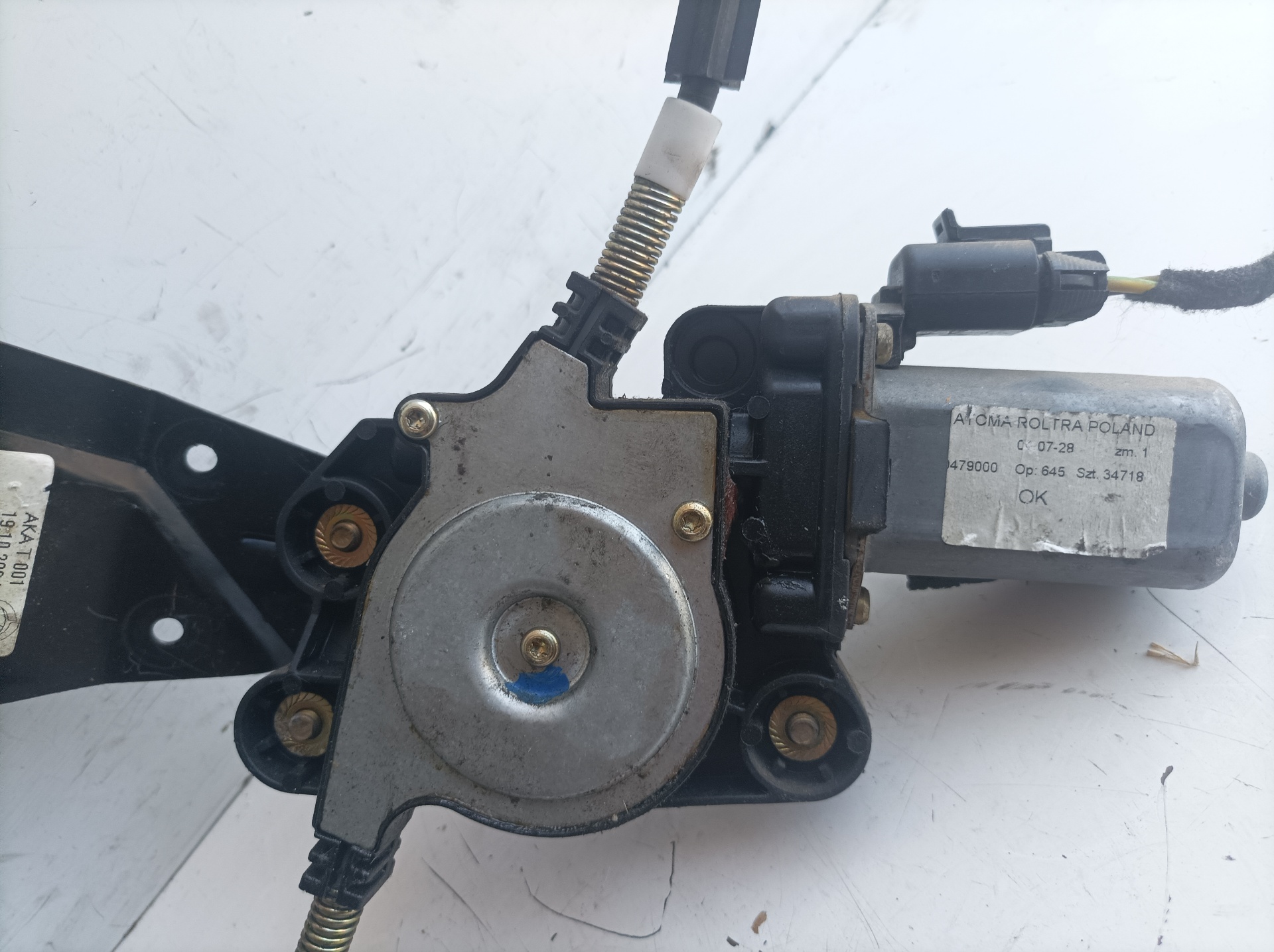 FIAT Doblo 1 generation (2001-2017) Front Left Door Window Regulator 0517184040E 21281979