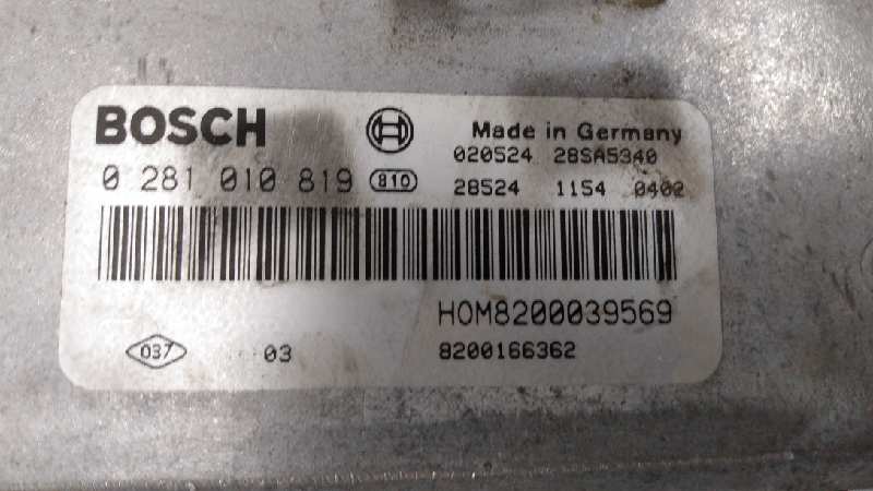 BMW Megane 1 generation (1995-2003) Engine Control Unit ECU 0281010819 21273370