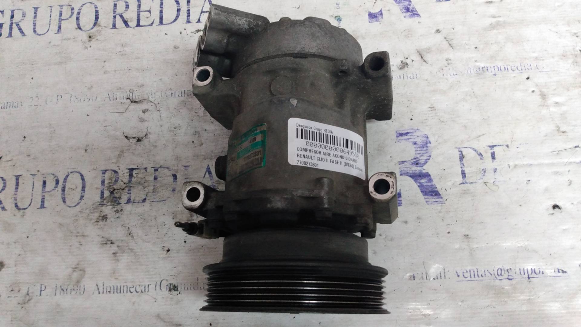 RENAULT Clio 2 generation (1998-2013) Pompe de climatisation 7700273801 21276011