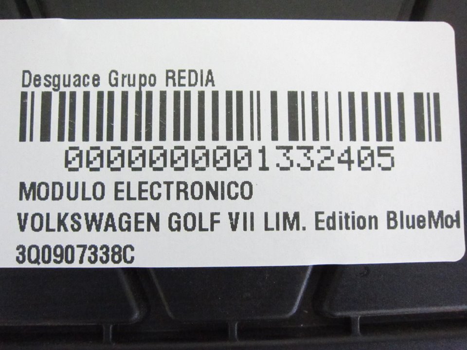 JEEP Golf 7 generation (2012-2024) Andre kontrolenheder 3Q0907338C 21326144