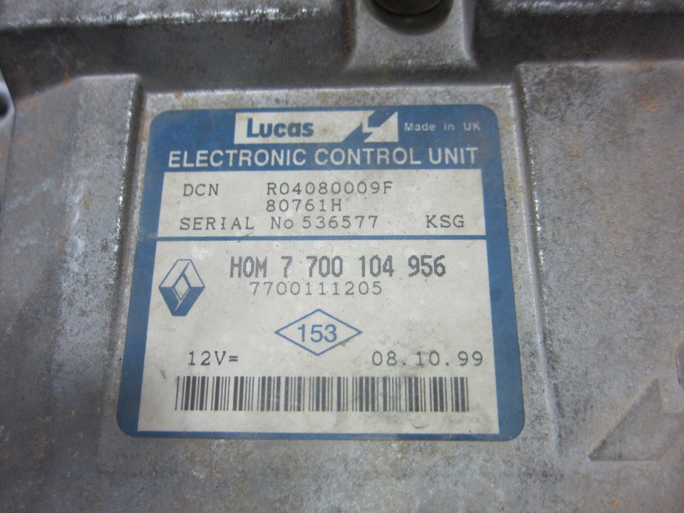 RENAULT Clio 3 generation (2005-2012) Engine Control Unit ECU 7700111205 25380054