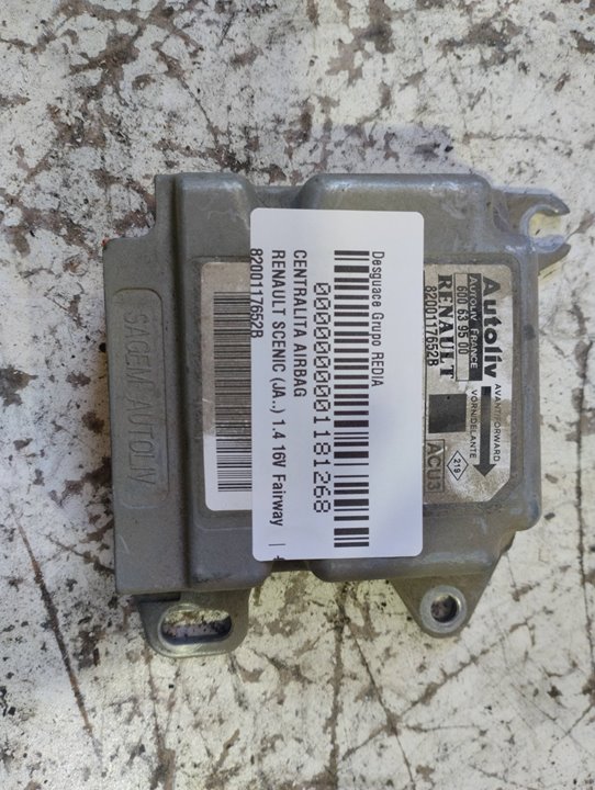 RENAULT Scenic 1 generation (1996-2003) SRS Control Unit 8200117652B 21300729