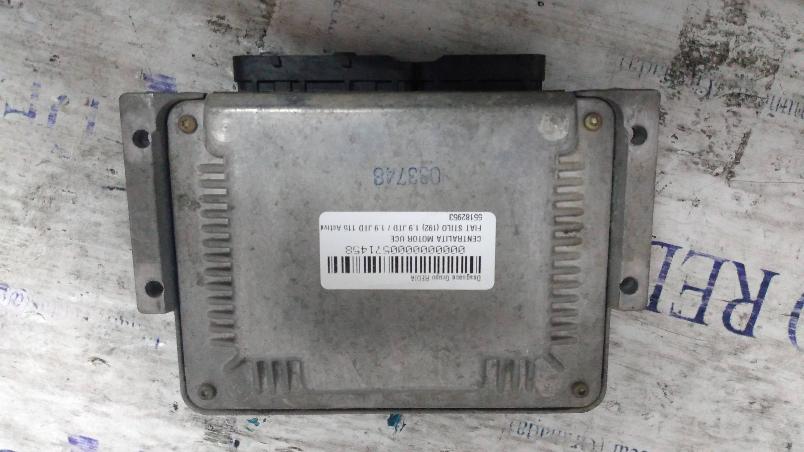 FIAT Stilo 1 generation (2001-2010) Engine Control Unit ECU 55182953 21275462