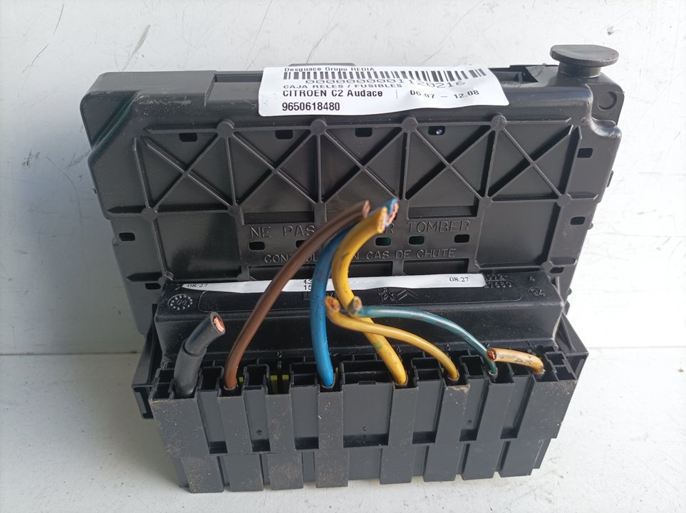 CITROËN C2 1 generation (2003-2009) Fuse Box 9650618480 21283801