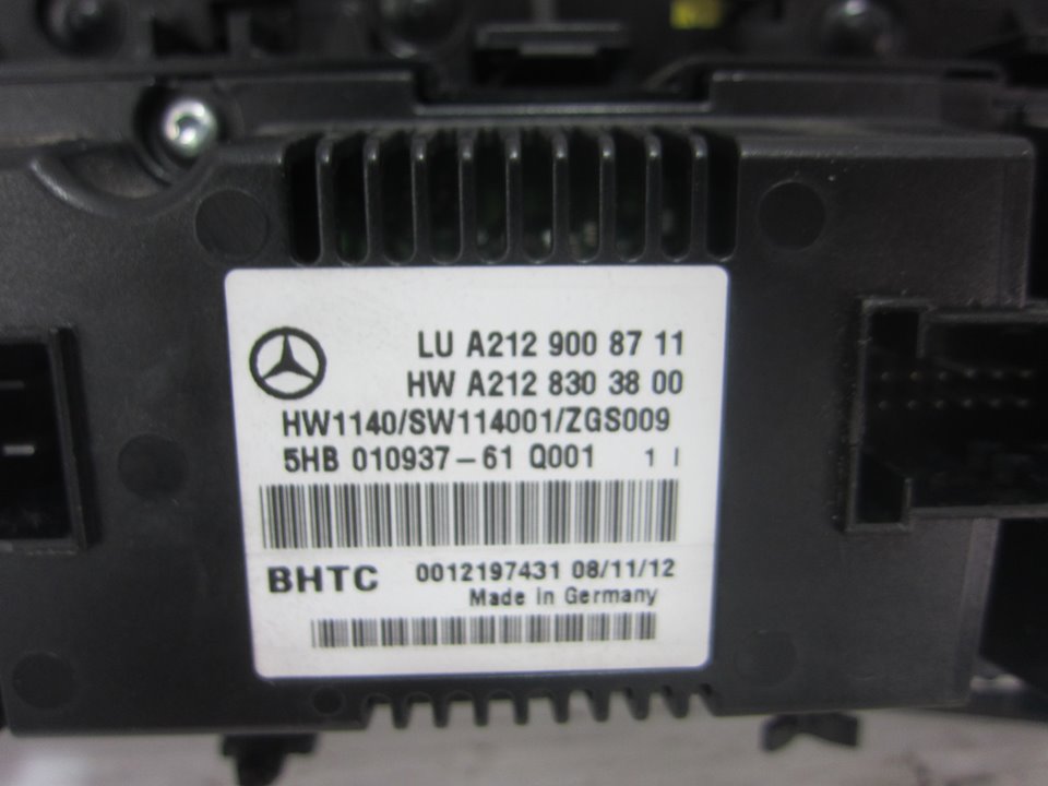 MERCEDES-BENZ E-Class W212/S212/C207/A207 (2009-2016) Climate  Control Unit A2129008711 25812099