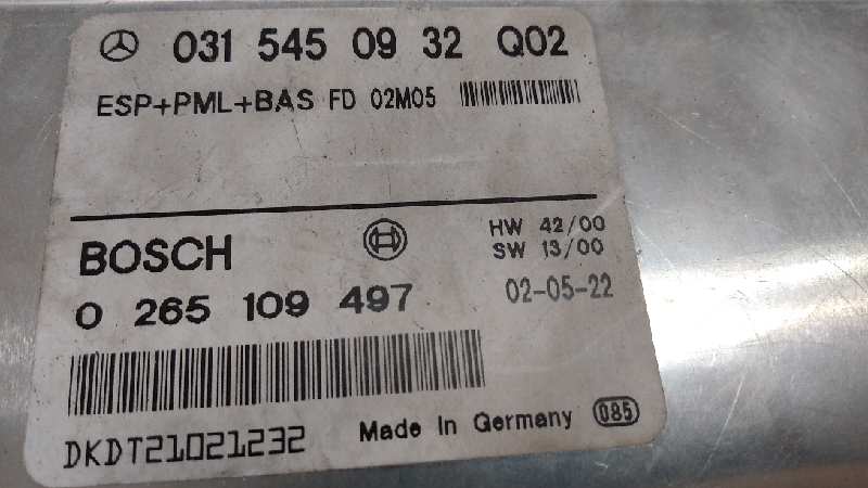 MERCEDES-BENZ S-Class W220 (1998-2005) ABS pumpe 0315450932Q02 21272870