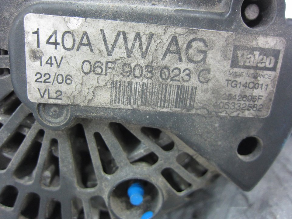 AUDI A3 8P (2003-2013) Váltóáramú generátor 06F903023C 22947614