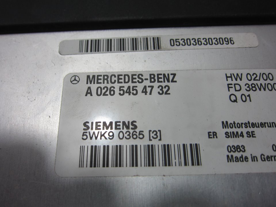 MERCEDES-BENZ C-Class W203/S203/CL203 (2000-2008) Engine Control Unit ECU A0265454732 24693536