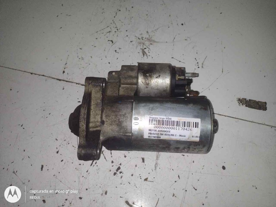 PEUGEOT 206 1 generation (1998-2009) Starter Motor 9647982880 21293230