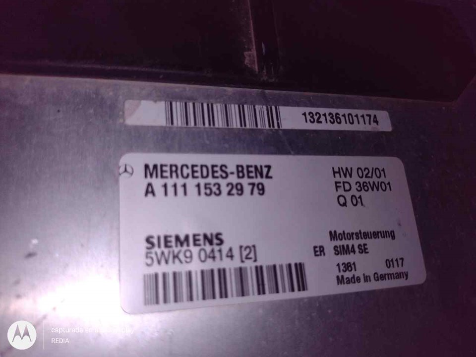 MERCEDES-BENZ C-Class W203/S203/CL203 (2000-2008) Блок управления двигателем A1111532979 21272920