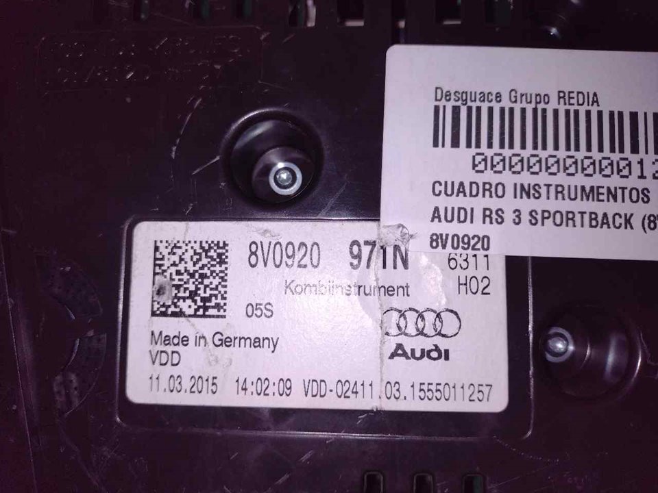 AUDI RS 3 8VA (2015-2021) Speedometer 8V0920971N 21308507