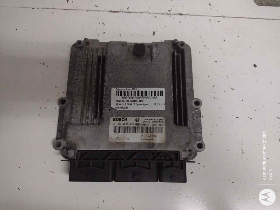 RENAULT Clio 3 generation (2005-2012) Блок за управление на двигателя ECU 0281030899 21281389