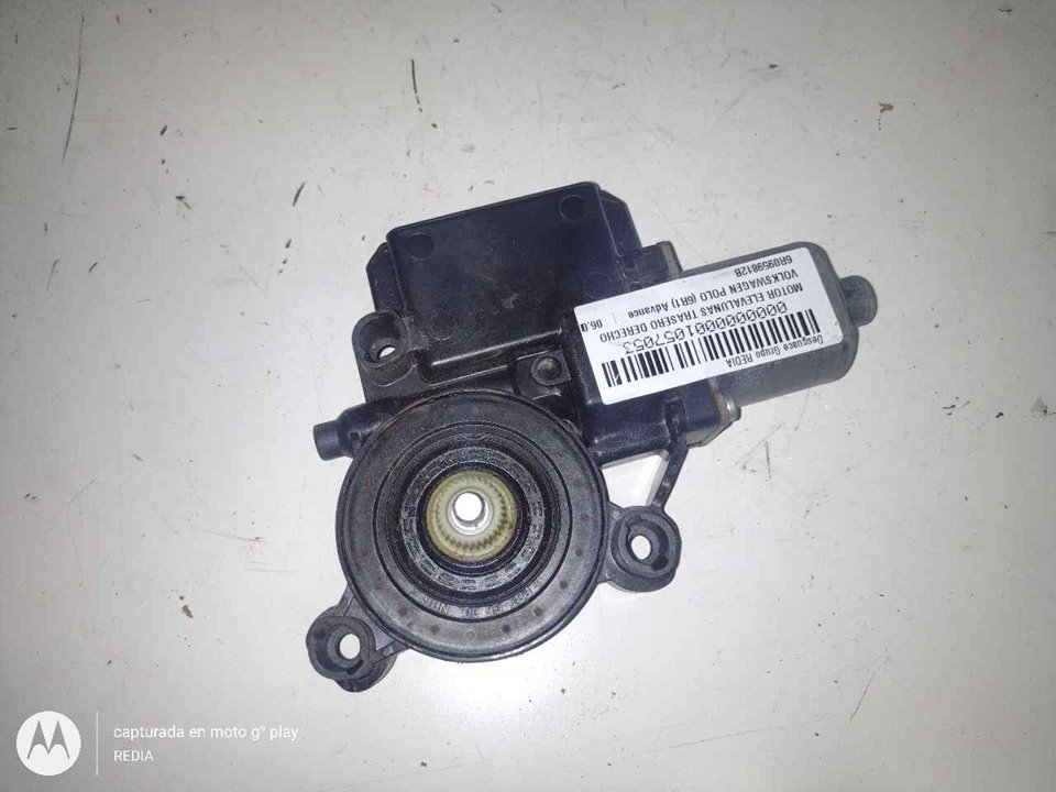 VOLKSWAGEN Polo 5 generation (2009-2017) Aizmugurējo labo durvju loga vadības motorīts 6R0959812B 21283780