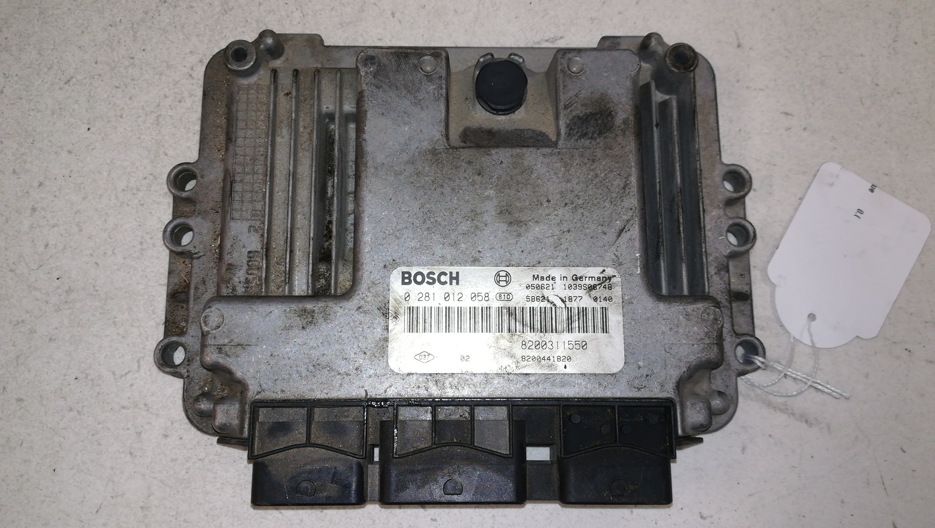 Switchboard engine uce G9TD7 0281012058 de Renault Laguna ii grandtour (kg0/1_) 2001-2006 150 CV - pieza usada