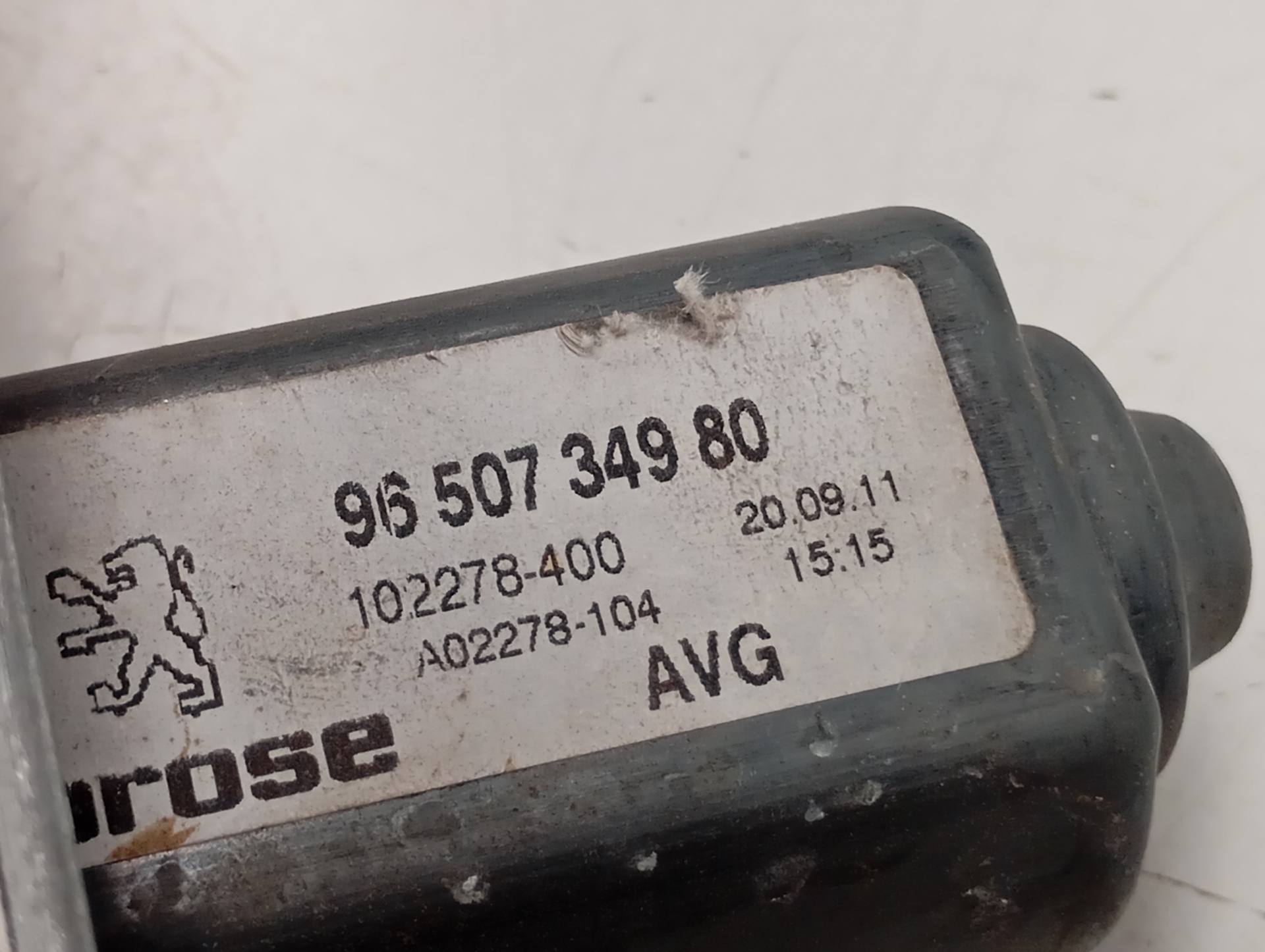Elevalunas delantero izquierdo 9650734980 de Peugeot 607 (9d, 9u) 2000-2006