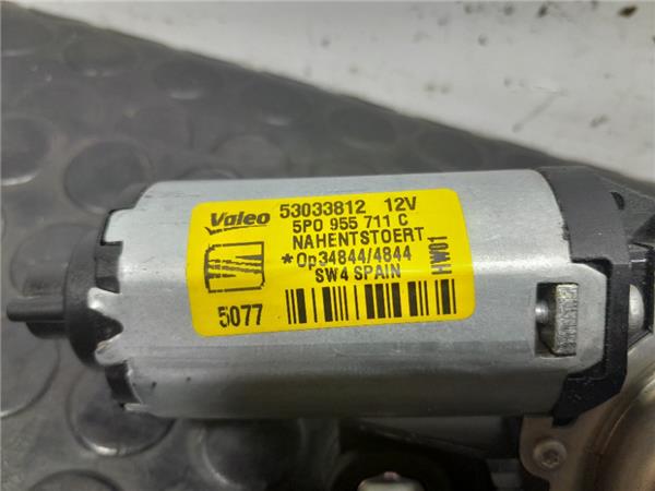 SEAT Leon 2 generation (2005-2012) Tailgate  Window Wiper Motor 5P0955711C 27192845