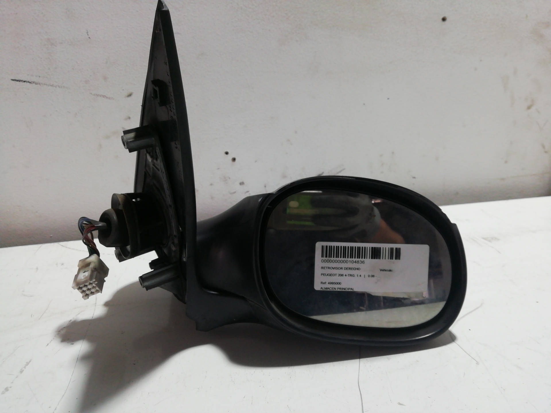 PEUGEOT 206 1 generation (1998-2009) Right Side Wing Mirror 4995000, 4995000 20860134