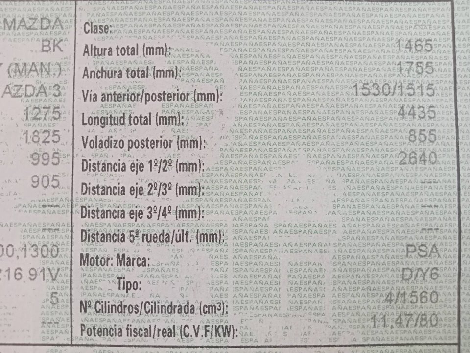 MAZDA 3 BK (2003-2009) Klimakontrollenhet 25023535