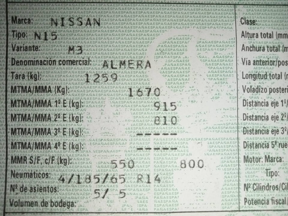 NISSAN Almera N15 (1995-2000) Правий передній фар 25114130