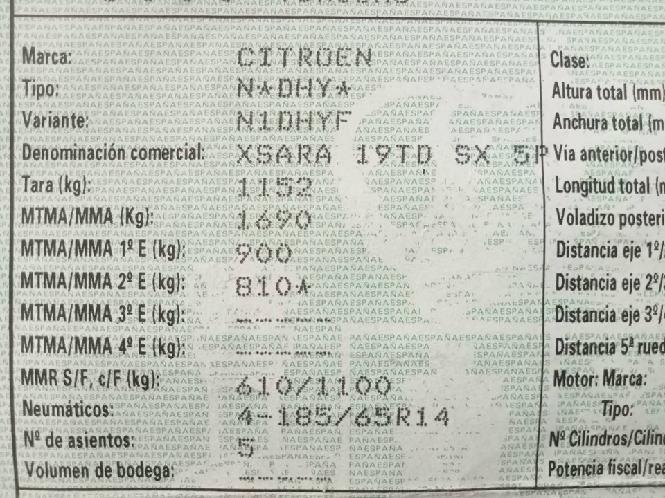 CITROËN Xsara 1 generation (1997-2004) Крышка багажника 8701P1 25332512