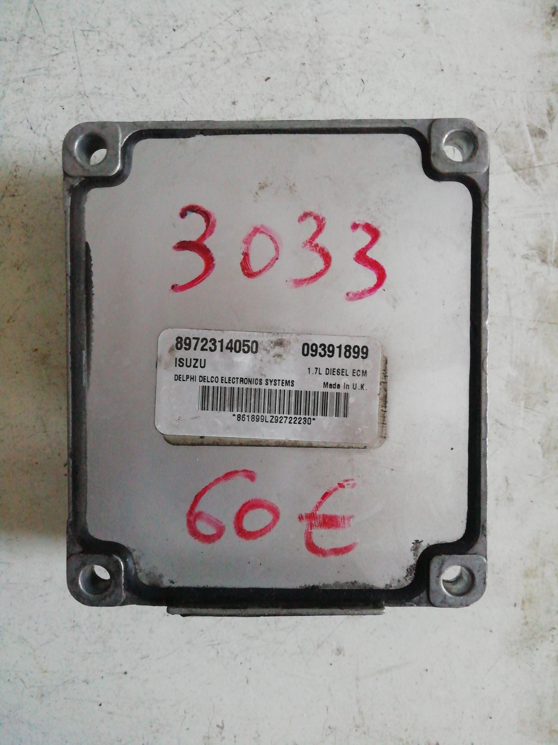 OPEL Astra H (2004-2014) Блок керування двигуном ECU 8972314050,8972314050 23588834