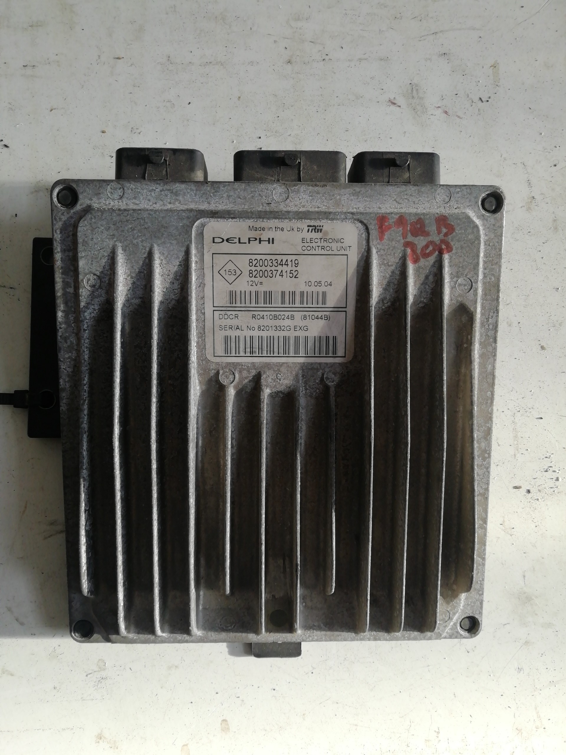 AUDI Megane 2 generation (2002-2012) Engine Control Unit ECU 8200334419,8200334419 20858319