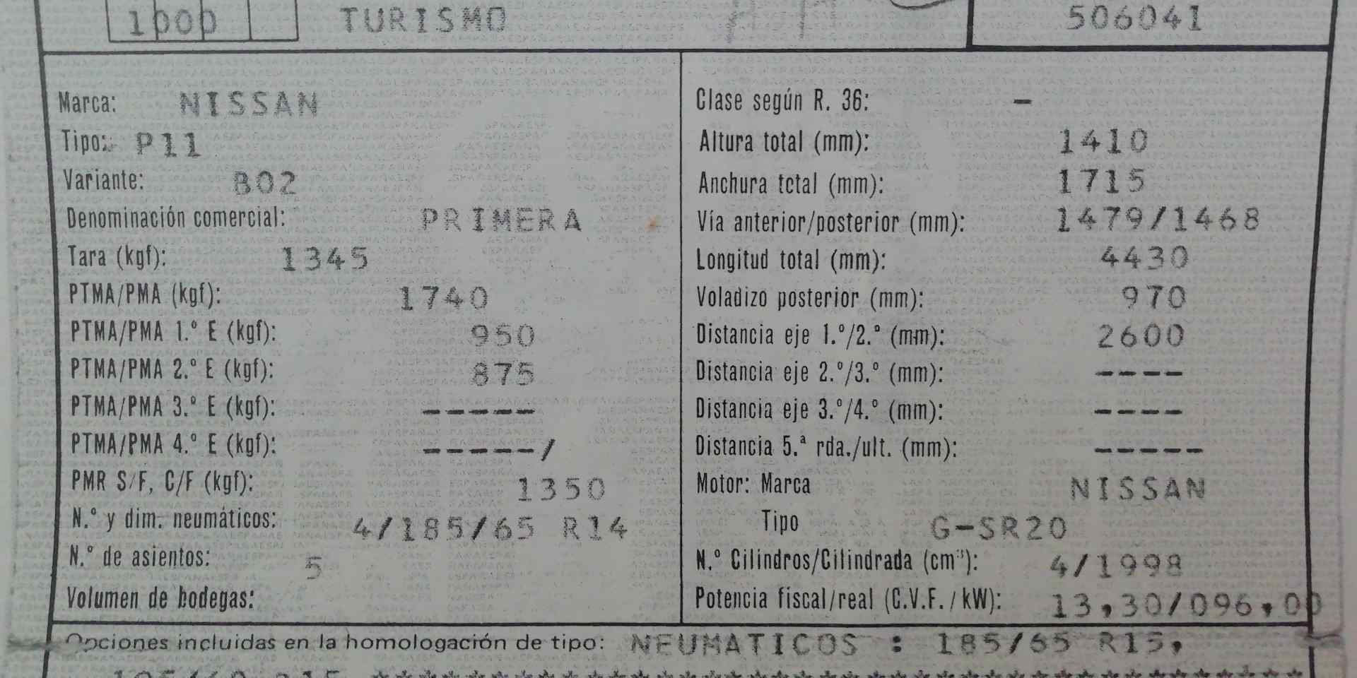 FORD Primera P11 (1996-2002) Høyre foran dør 801002J036 20859058