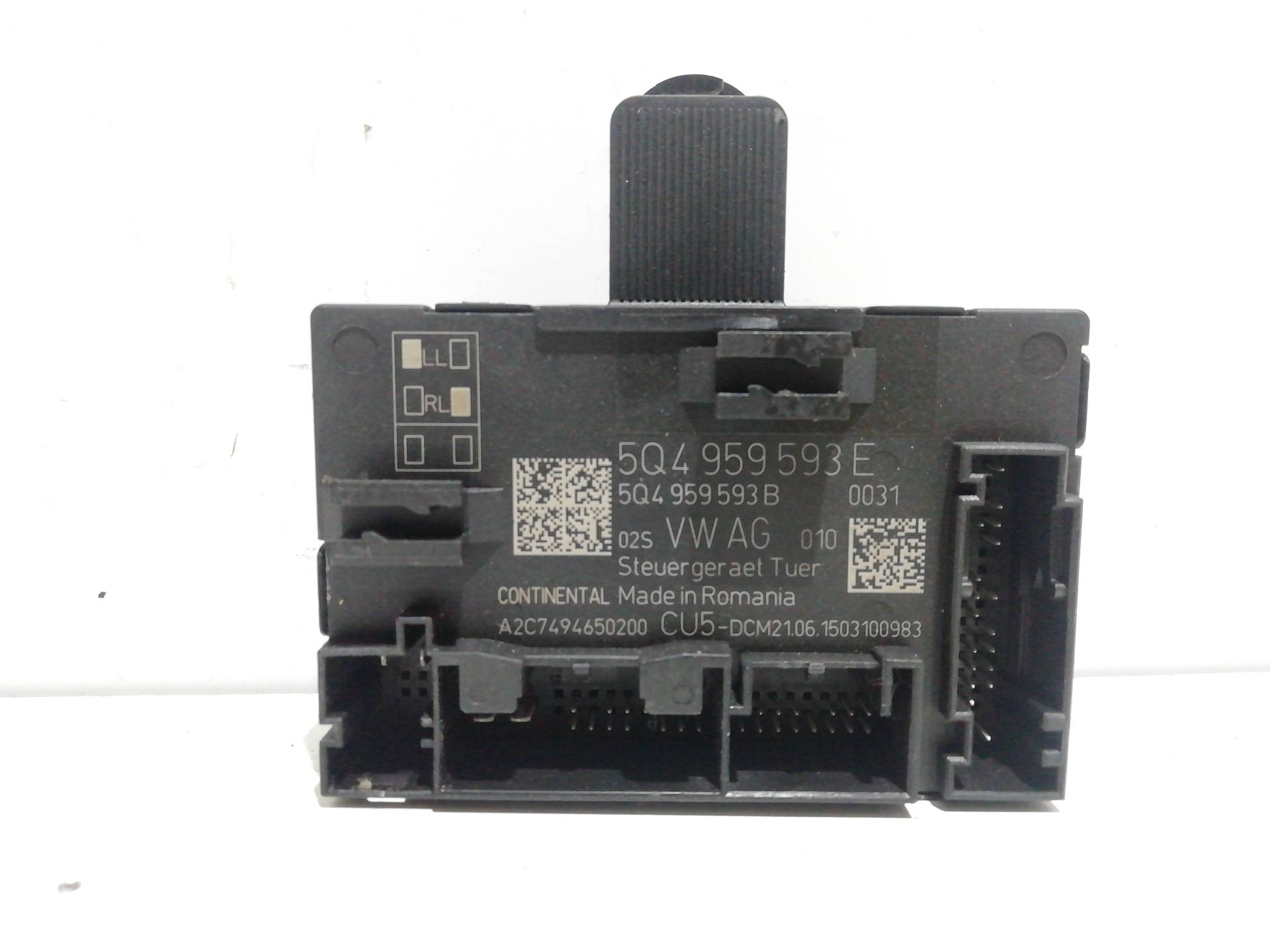 SEAT Toledo 3 generation (2004-2010) Comfort Control Unit 5Q4959593E, 5Q4959593E 20866886