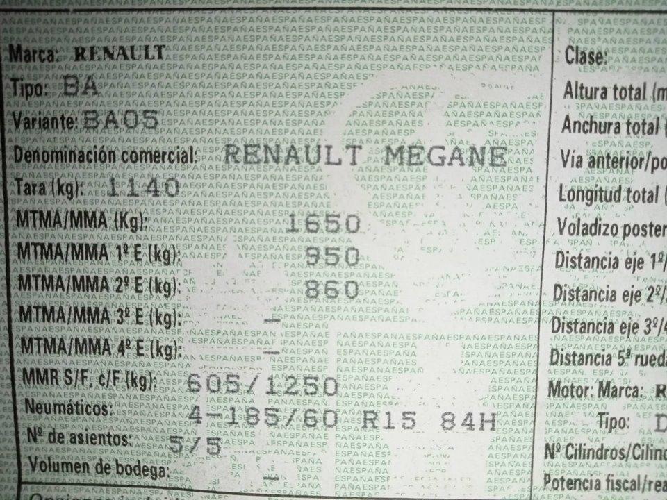 RENAULT Megane 1 generation (1995-2003) Противотуманка бампера передняя правая 25113859