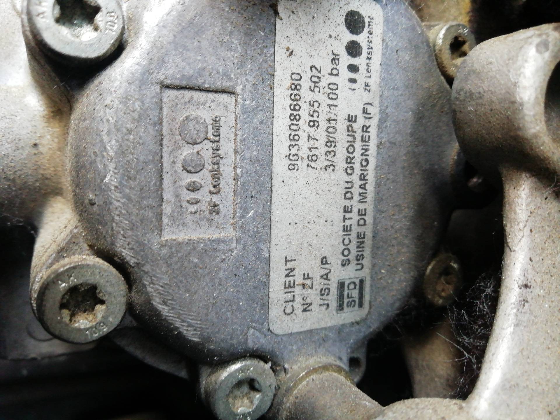 CITROËN C5 1 generation (2001-2008) Power Steering Pump 9636086680, 9636086680, 9636086680 20866154