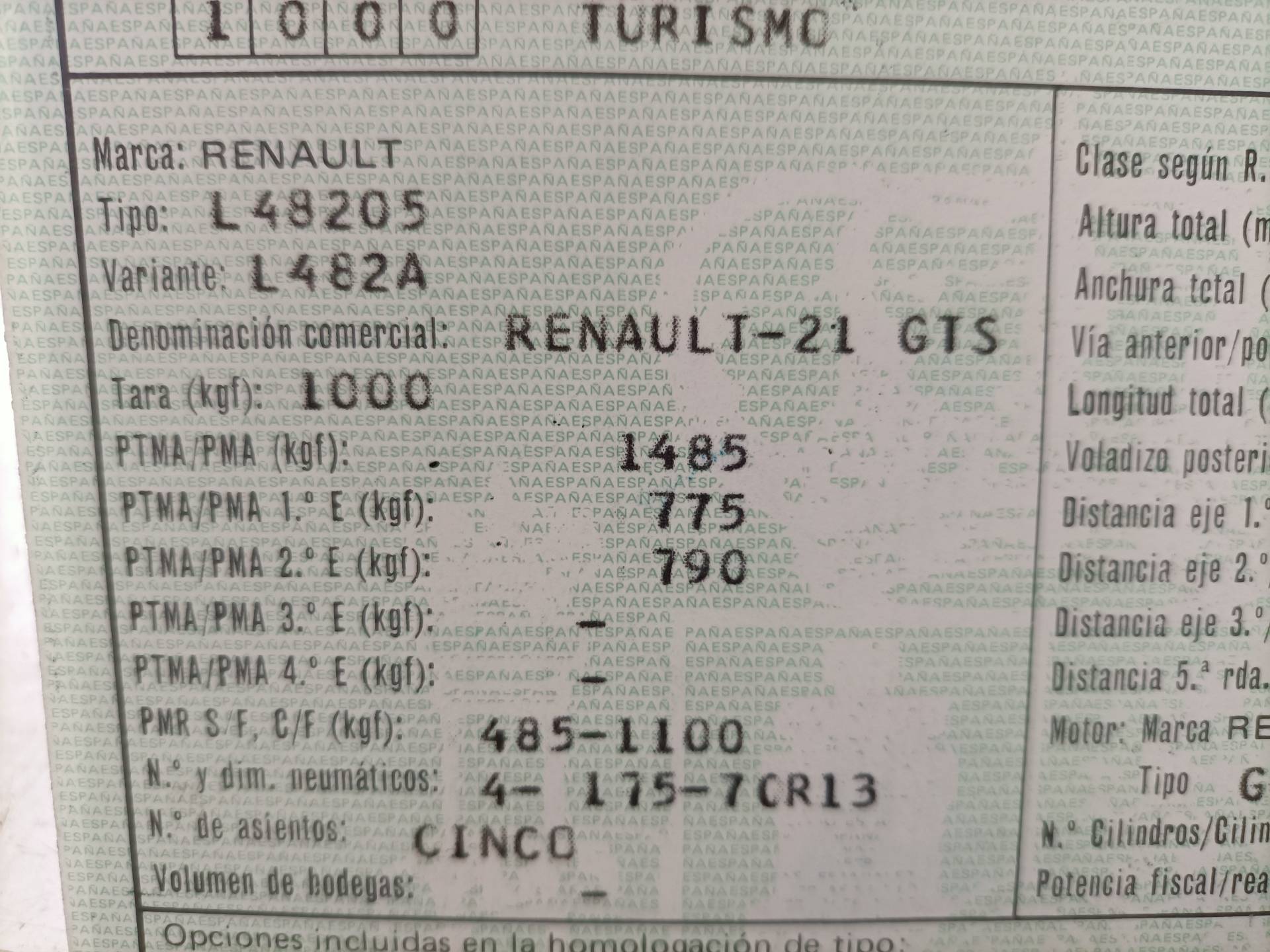 RENAULT 21 1 generation (1986-1995) Крышка багажника 25043494